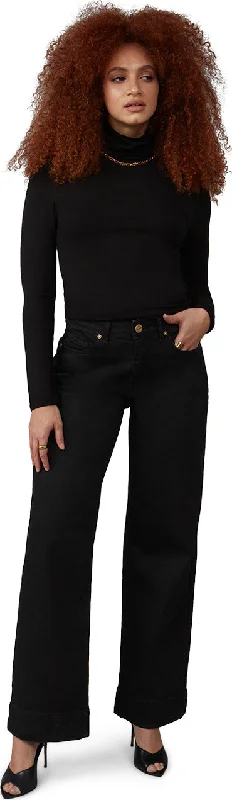 Colette High Rise Wide Leg Jeans - Women's|-|Jean à jambe large et taille haute Colette - Femme Comfortable Dark Wash Jeans Colette High Rise Wide Leg Jeans - Women's|-|Jean à jambe large et taille haute Colette - Femme Comfortable Dark Wash Jeans