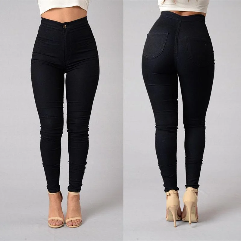 NEW Solid Wash Skinny Jeans Woman High Waist winter Denim Pants Plus 2018 Push Up Trousers Bodycon warm Pencil Pants Female ** Stylish High-Waist Skinny Denim NEW Solid Wash Skinny Jeans Woman High Waist winter Denim Pants Plus 2018 Push Up Trousers Bodycon warm Pencil Pants Female ** Stylish High-Waist Skinny Denim