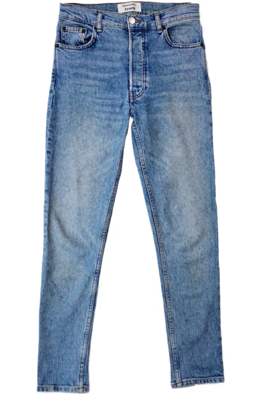 Reformation - Sand Wash Skinny Jeans Fashionable Straight Fit Denim