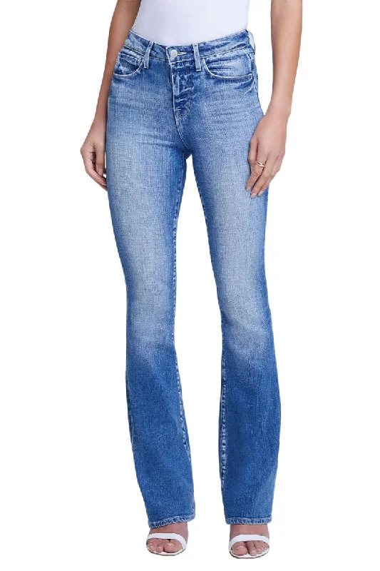 Selma Jeans Casual Bootcut Ripped Jeans