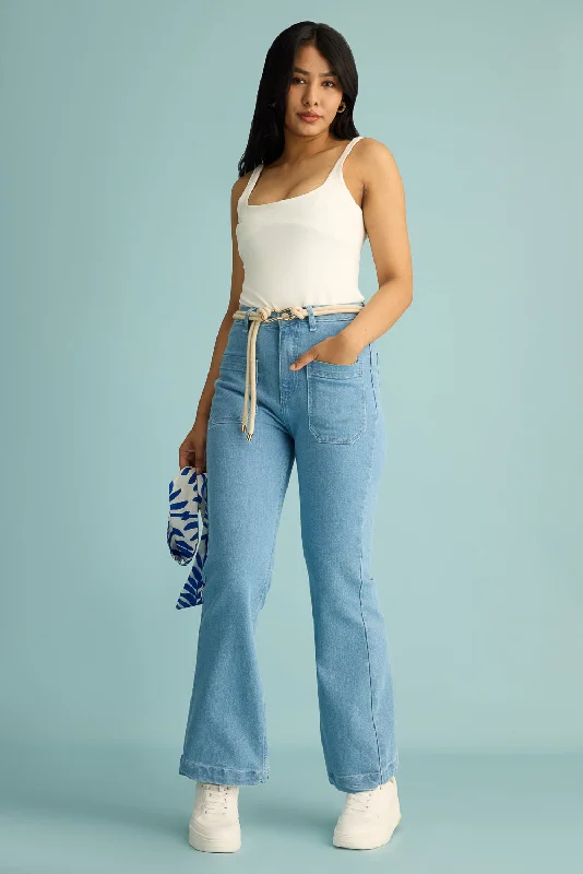 Siren Front Pocket Bootcut Jeans