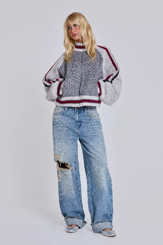 Sonic Jeans in Light Wash Stylish Tapered Fit Jeans