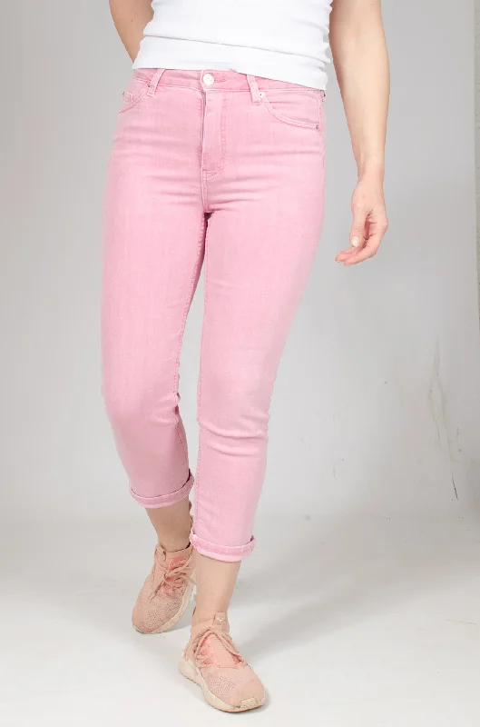 'The Harper' Cigarette Cropped Jeans Cozy Stretch High-Waist Jeans