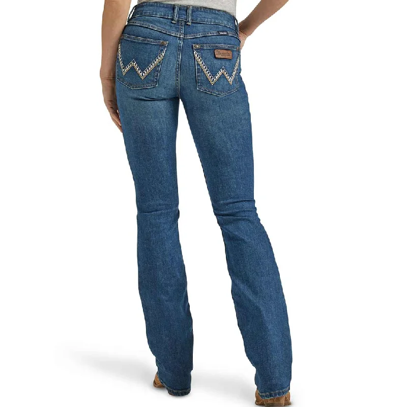 Wrangler Women's Retro Mae Mid Rise Bootcut Jeans