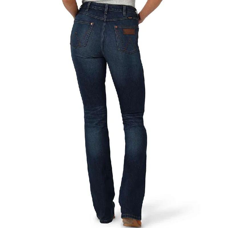 Wrangler Women's Retro Premium High Rise Slim Bootcut Jeans